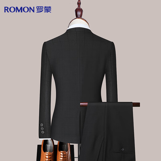 Luo Meng suit men's slim casual professional formal suit business workwear groom wedding dress men's clothing