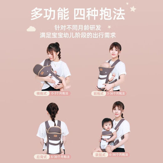 Aiyuanmei Babygurt mehrfunktionsmultifunktion vorne und hinten zwei Purpose-Neugeborenes, das ein horizontales Baby ausführt, das das Baby leicht mit beiden Händen befreien kann, Netto-Stil * reines Grün
