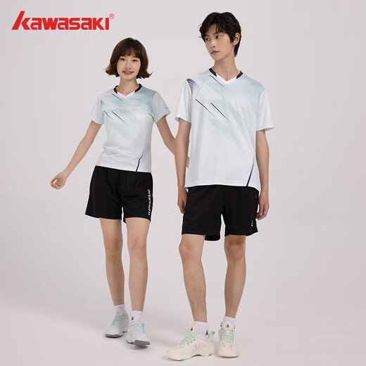 Kawasaki Kawasaki Badminton Uniforme for Women Professional Sports V-Neck Sleeves courts + shorts Suit B2813 Matcha Green 3xl