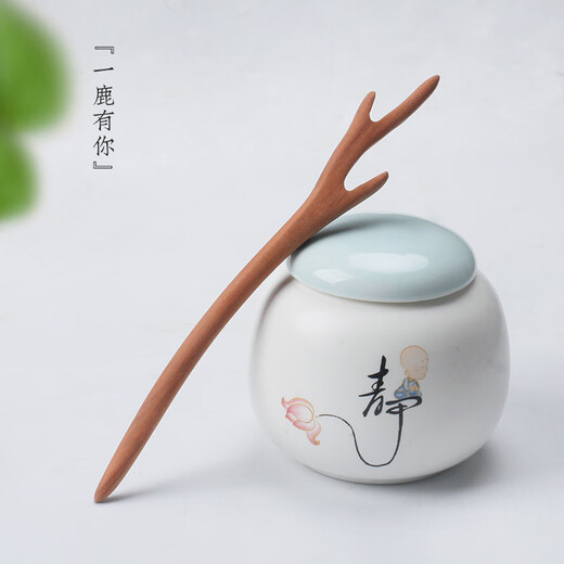 Hairpin Peachwood Handmade Hairpin Ancient Style Daily Hairpin Simple Wooden Semi-finished Wooden Hairpin Ethnic Style Hair Accessories Peachwood Hairpin Antlers