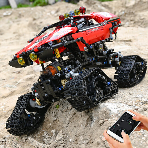 宇星模王布加迪黑夜之声遥控跑车积木拼装成人男孩高难度巨大型玩具赛车模 极地探险者-遥控版1381颗粒18010