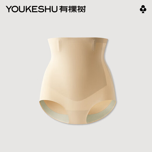 Youkeshu belly-retracting pants strong belly-retracting belly-retracting high waist-lifting hip-lifting underwear for women with buttocks postpartum shaping waist-retracting pants skin color L