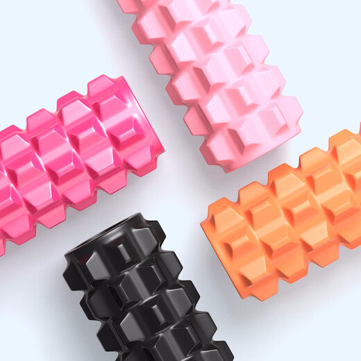 
AiMeiShi foam roller muscle relaxation mace roller hollow massage yoga column massage tube fascia roller yoga equipment [45cm wolf teeth style] matcha green