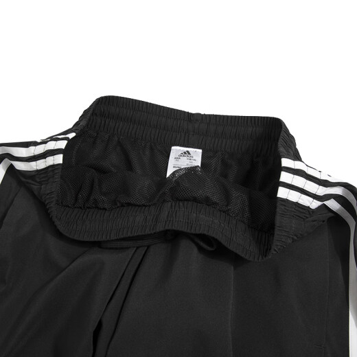 阿迪达斯 （adidas）短裤男 25夏季运动裤快干篮球训练舒适透气休闲裤冰丝裤五分裤男 IC1484/速干/经典三条纹 M 175
