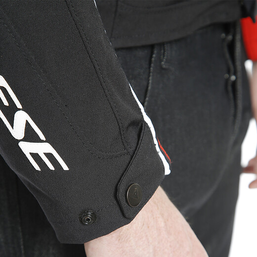 DAINESE/丹尼斯 RACING 3 D-DRY赛车服防风防雨四季摩托车骑行服防摔夹克 684/黑-黑-红 56
