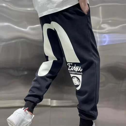 
Chang Luzhu 2023 Spring and Autumn New Japanese Trendy Brand New Fu. Shen Trendy Buddha Head Large Print Men's Casual Loose Waiting Pants 9903 Printed Leisure Pants Black New Style One Size m