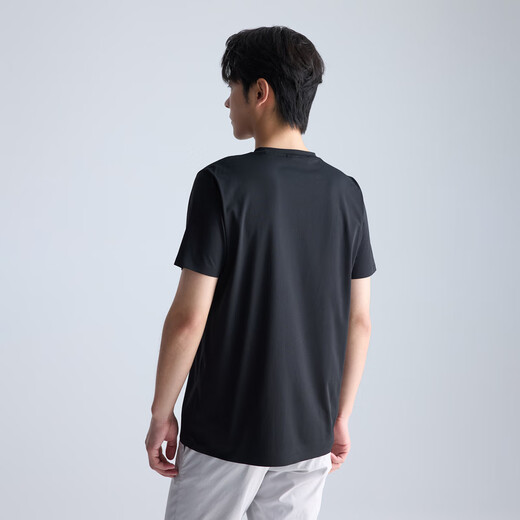 Lilang Light Fashion Men's Men's Clothing [100% Polyester] футболка мужская печать логотипа прохладное вязаное круглое шею с коротким рукавом A5xtx301 Black XL (175)