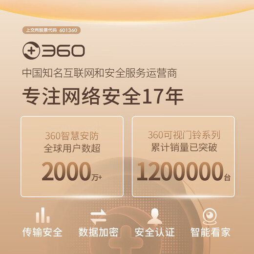 360可视门铃双摄5Max 双摄像头家用监控智能摄像机 2.5K超清智能门铃电子猫眼无线wifi 【80%客户选择】5max+64G内存卡