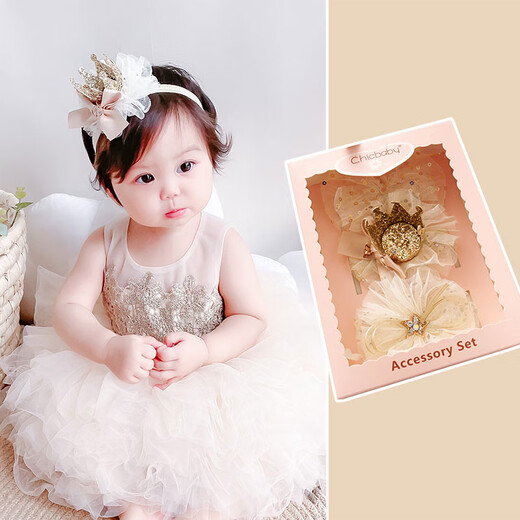Baby Lace Hair Band Baby Girl Stardress Princess Head Flower Accesorios para el cabello para niños Recién nacidos Fontanelle Accesorios Estrella de la estrella de la corona tridimensional [80% de las personas compran TA]