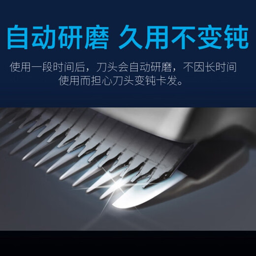 飞科（FLYCO）旗下博锐专业电动剃头油头理发器电推剪成人儿童婴儿电推子家用理发工具电剪推飞剪 标配+钢剪套装+刀头x1