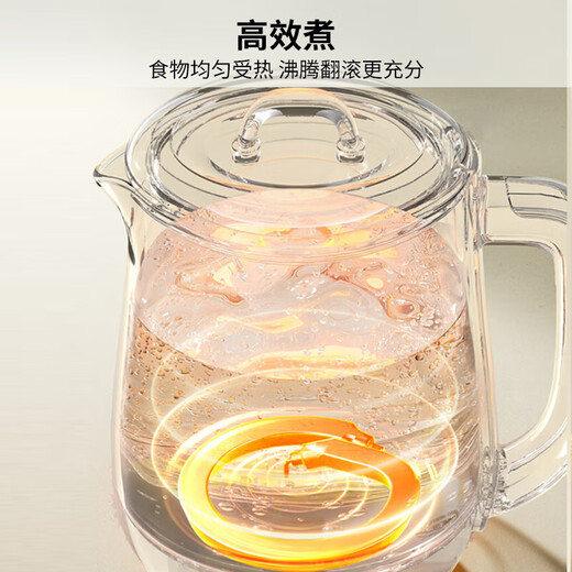 Joyoung Health Pot 1.5L Large Capacity Intelligent Tea Maker Maternal and Infant Grade Material Flower Teapot Home Office Multifunctional Tea Kettle Kettle with Filter K15D-WY126 Small Bubble Health Pot 1.5L