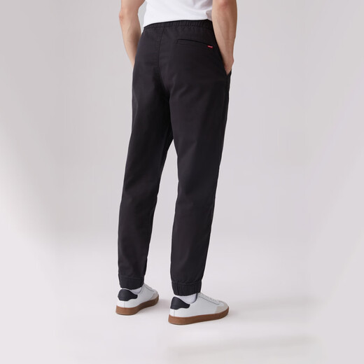 Levi's李维斯男士宽松时尚潮流百搭流行简约通勤长款束脚休闲裤 黑色 M
