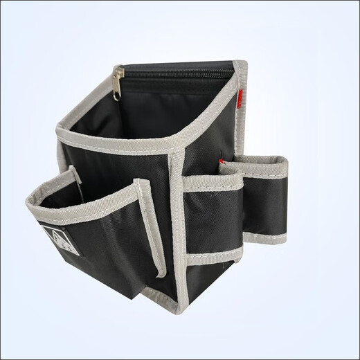 Carpentry nail pocket decoration carpentry waist bag color steel tile electric wrench woodworking nail pocket new thickened screw wear-resistant F102 black + metal head belt