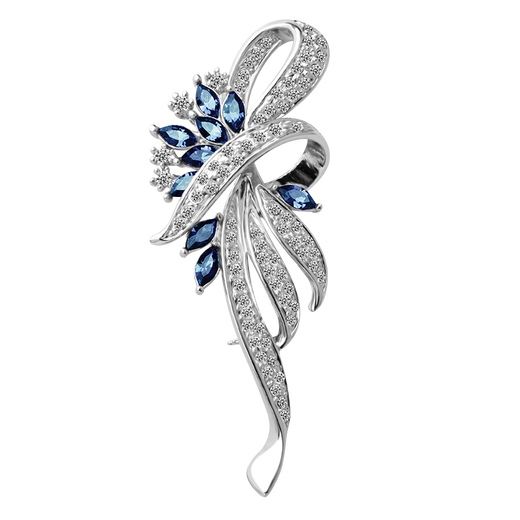 Violet Star Brooch, High-end Women's Exquisite Corsage, New Luxurious Suit Pin, Mother's Day Gift, Women's Day Gift, Platinum