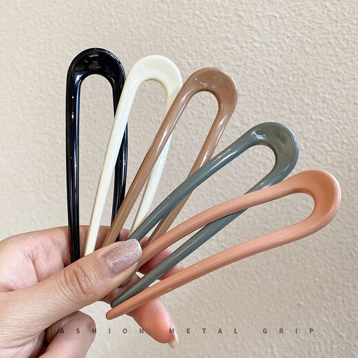 Jisenjia's new Chinese-style U-shaped hairpins for women, Chinese-style high-end design hairpins, hairpins, daily versatile headwear, U-shaped hairpins, 2 random pieces