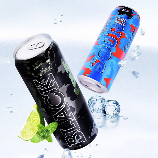 四洛克（four loko）预调鸡尾酒 精酿烈性啤酒  美国进口洋酒斯洛克网红果味酒695ml 四洛克 695mL 2罐 随机口味