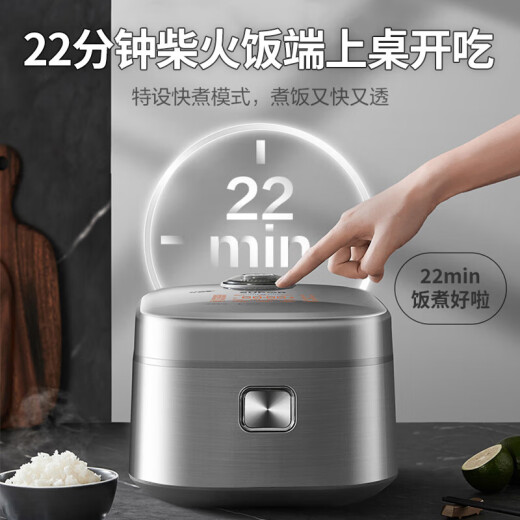苏泊尔（SUPOR）本釜电饭煲电饭锅家用4L大容量多功能智能预约触碰柴火饭粥汤饭锅 SF40FC698本釜内胆 4L
