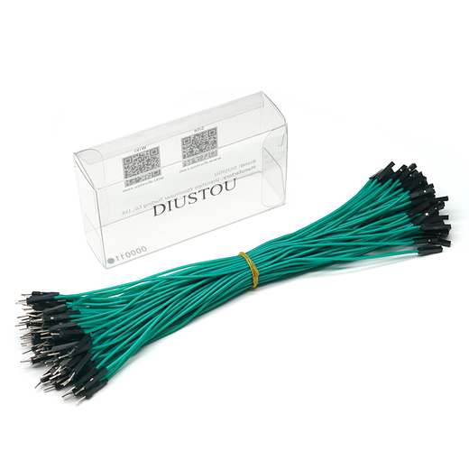 Throwing Stones 1P Rehearsal DuPont Wire 26AWG Silicone Insulated Wire High Temperature Resistant Electronic Wire Experiment Consumables 100 in a Bundle 20cm Wire Length 100/piece Green 20cm Female to Female