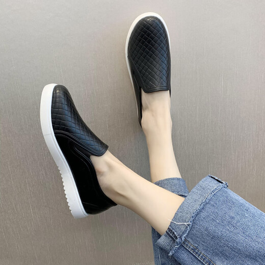 DG / DU Juli Chaussures de pluie authentiques Chaussures d'eau pour adultes pour adultes courtes Cuisine à l'huile Chaussures de colle de travail Nouveaux chaussures de pluie imperméables [Juli authentique - anti-glissement et anti-odor] noir 38