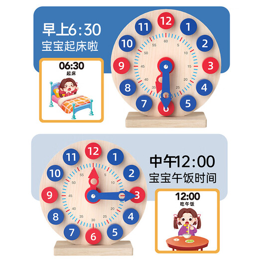 Little Wandou Digital Clock Учащиеся -ученики используют мозг для распознавания часовых познания начальной школы.