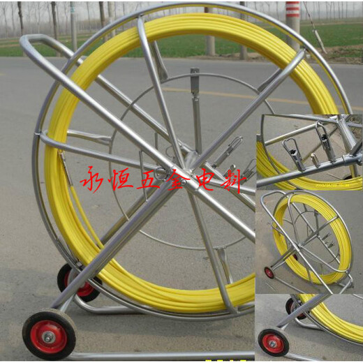 Qianhuinong Qianhuinong verstärkter Rahmen FRP Perforator Threader Leader Channel 12100/150/200 Meter 12250 Meter plus Stahlbandrahmen