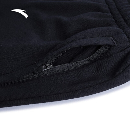 ANTA sweatpants and sweatpants men's autumn straight-cut outdoor casual loose sports pants basic black-1 L /175