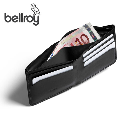 Bellroy Australia escondite / busca primavera nueva clásica clásica clásica tarjeta de presentación minimalista de moda simple billetera funcional hombres y mujeres tinta negra