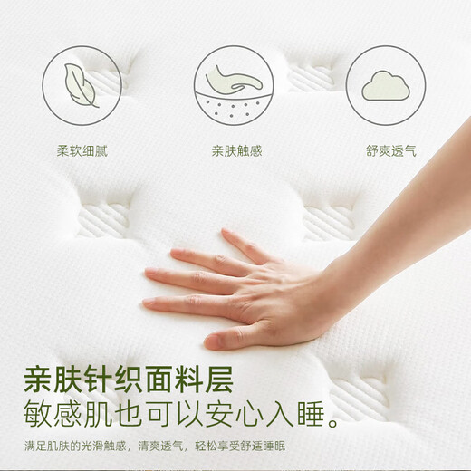 海马匠府弹簧椰棕床垫1.8x2米乳胶床垫家用十大软硬两用加厚品牌 D两用款：独立弹簧+3E棕+乳胶 软硬两用23cm 1350mm*1900mm