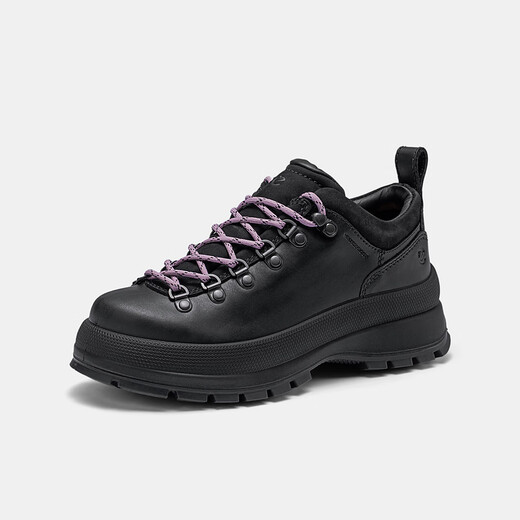 ECCO* Casual Shoes for Women Thick-soled Leather Casual Sports Shoes for Women Trace 220713 HL Black 22071351052 36