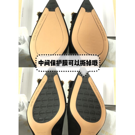 依零依蓓高跟鞋春夏秋新品绒面黑色简约尖头细跟性感单鞋女浅口职业工作鞋 898-000黑色【9厘米】 36