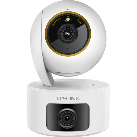 普联（TP-LINK）摄像头家用监控器 室内高清无线智能网络摄像机 360°度全景旋转云台手机APP远程查看双向语音对讲 【双镜头 | 双画面】500万+500万旗舰 无内存【不含内存卡】 4mm