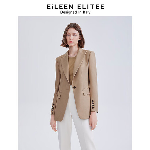 Langzi Italian design high-end professional temperament fashion suit jacket for women winter new style rose gold 3 2XL