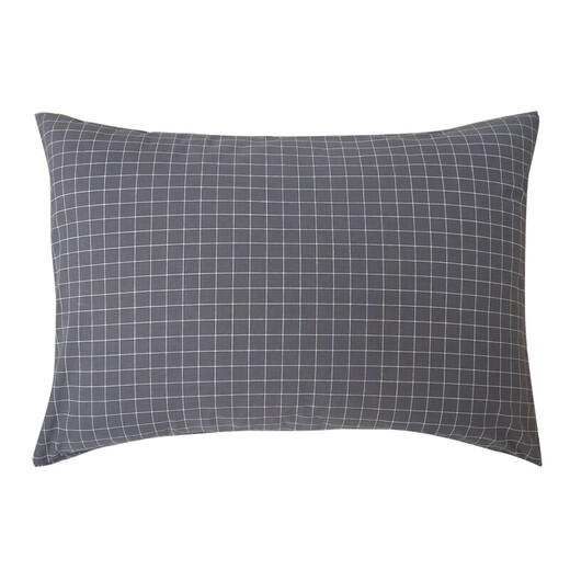 大枕头套50x80枕套水洗棉70 90 48x74 45x75加大号枕套单只 藕粉小格信封式一只 60cmx90cm