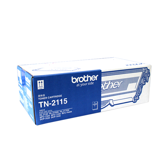 Brother Original TN-2125 2115 Powder Box DCP7030 7040 2140 7450 Boîte de toner d'imprimante TN-2115 Box en poudre environ 1500 pièces