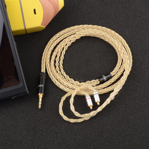 
AcroLINK sterling silver gold-plated line se846 Andromeda w80mmcx Xielantu n5005 balanced headphone upgrade line MMCX series 4.4 balanced straight head (for player exclusively)