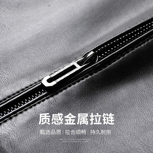 SHANSHAN Shanshan PU leather jacket men's new winter stand-up collar plus velvet warm men's leather jacket anti-wrinkle wear-resistant business casual dad dark green M /170