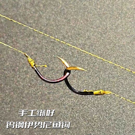 Zhuojing luminous seven-star float line group double hook fishing line main line high sensitivity no adjustment float grass carp crucian carp fishing hook large float 2.7 meters 1 roll (daily and night) Main line 2.0+ sub-line 1.5+5 hook