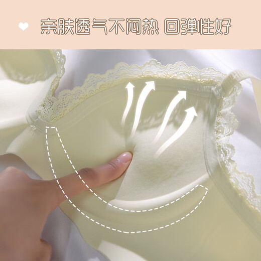 猫人无痕内衣女小胸聚拢调整型无钢圈文胸夏季薄款收副乳防下垂胸罩 【1048】粉肤 80B /36