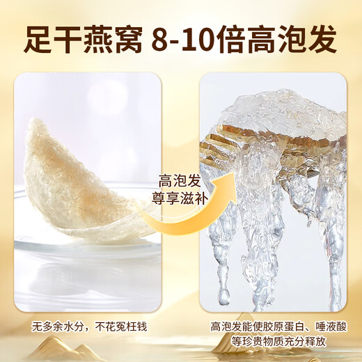 Peking Tongrentang im inneren Hof, 100 g getrocknetes Vogelnest und getrocknete Tassen für Verwandte, Indonesien, Geschenke für Älteste, die Ursprünge für Älteste verfolgen