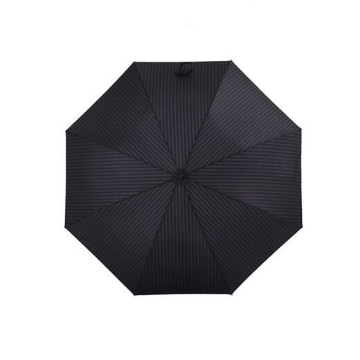 Kobold German folding semi-automatic umbrella two-fold sunny umbrella reinforced wind-resistant men's and women's business umbrella solid wood handle curved handle G2109 dark blue stripes