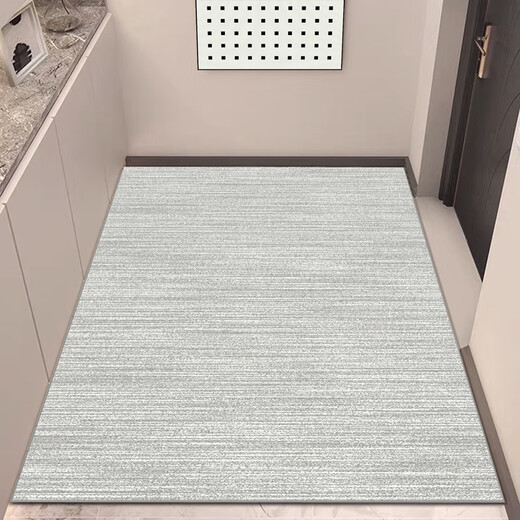 Dongsheng (Dong Sheng) Dongsheng Teppich Eingangstür Einfacher Eingangstür Leicht Luxus High-End Custom Balkon Schlafzimmer Wohnzimmer Eingangskorridor 3923 Hellgrau Custom 200x100 cm