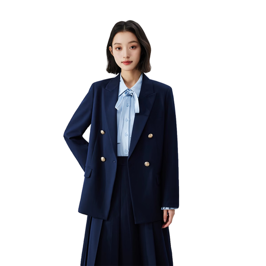 Lady Bird black suit suit for women's public examination high-end casual workplace formal wear commuting jacket interview suit TZ55 black suit + bootcut pants XL - suitable for 120-130 Jin Jin equals 0.5 kg can be worn