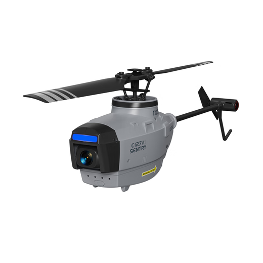 C127AI Modelo de control remoto de cuatro vías de cuatro vías Helicóptero Posicionamiento de flujo óptico Micro Reconocimiento Americano Hummingbird UAV Grey Dark Grey Conjunto completo con bolsa de almacenamiento Contador remoto Control remoto Changwan - Sandian SF Express ofrece una bolsa de regalo de 80 yuanes