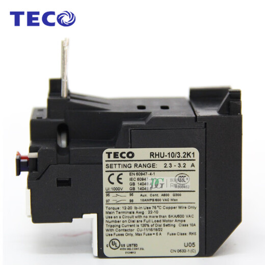 Original Taian TECO TECO thermal overload RHU-10K/3.2K1 replaces RHN-10K thermal 4.5-6.3A