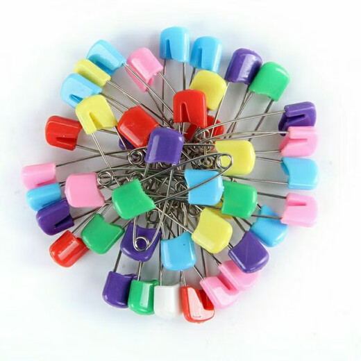 Mays Will child safety pin large baby lock pin small buckle pin cute cartoon pregnant woman color fixed clothing pin small size 4 cm 2 trials