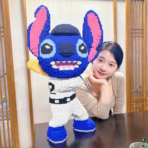 超大尼克狐朱迪兔摆件兼容高难度男孩玩具女生日礼物拼装积木 LS9923警察兔子高约90公分