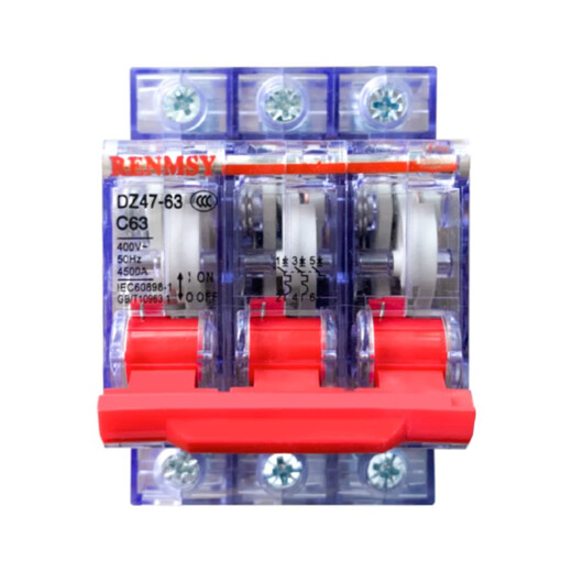 上海人民电器DZ47透明系列断路器断路保护1P 2P 3P 4P 绝缘透明款 3P 40A