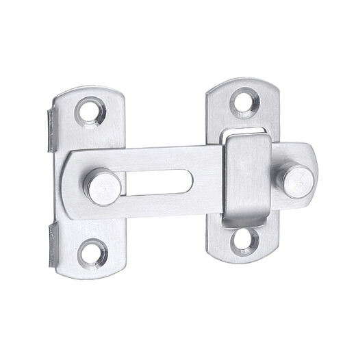 XMSJ door bolt punch-free magnet adhesive strong latch door buckle small buckle simple fixed toilet lock door buckle rotation thickened stainless steel left door buckle large