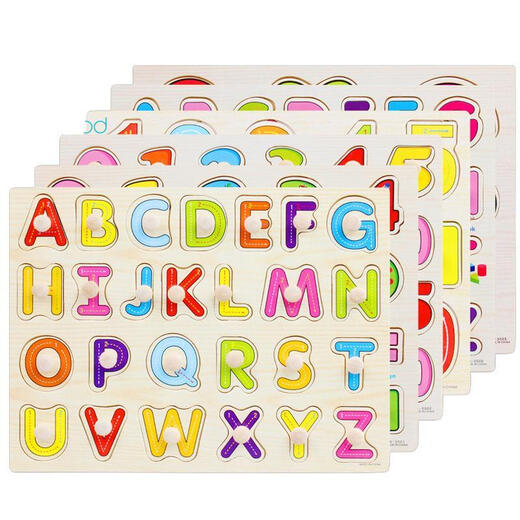 Hongyu zhijie rompecabezas de madera animal tablero de captura de manos cognitiva juguete infante e infantil letra digital carta digital tablero de madera placa de captura de manos de animales