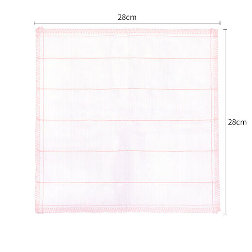 Camellia rag dishwashing cloth 28*28cm 10 pieces scouring pad cotton soft sandwich oleophobic cleaning dishcloth